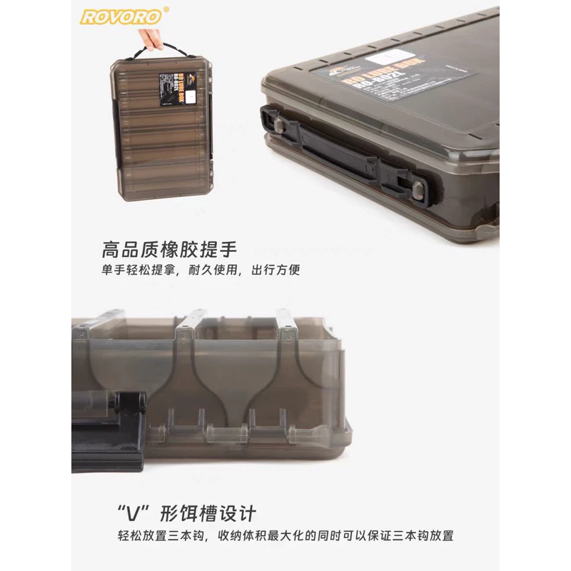 【LUREER】 ROVORO 大尺寸 雙層路亞盒 高品質 大餌盒 魚虎 路亞 米諾 鉛筆 岸拋 波趴 路亞盒 鐵板