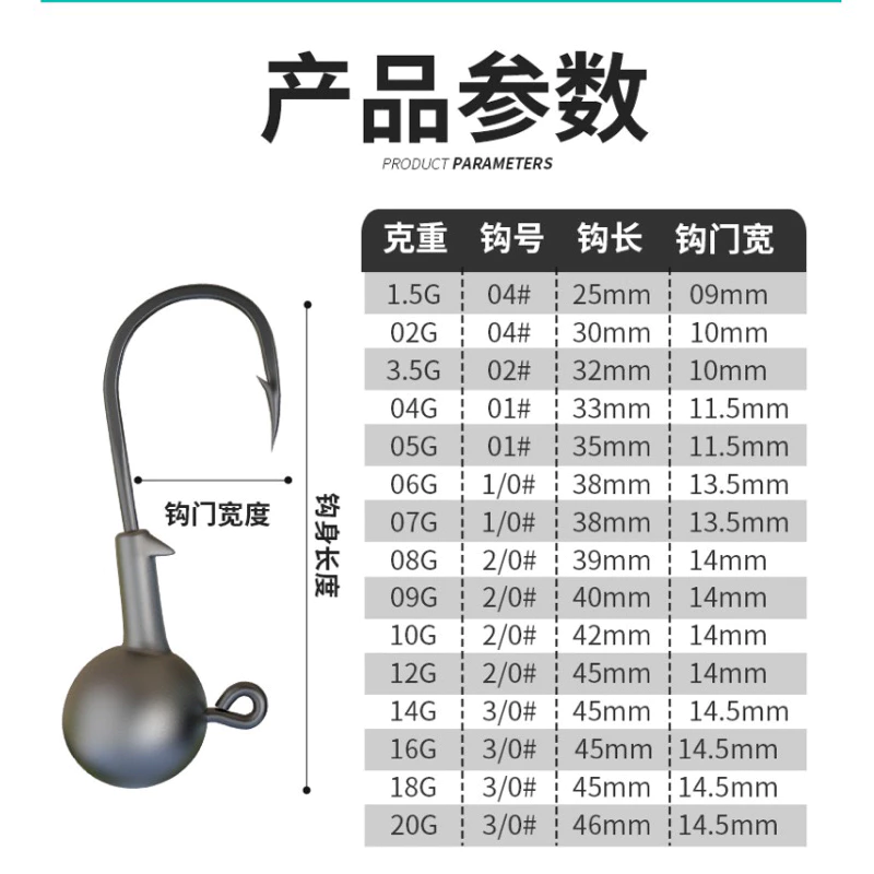 【LUREER】高品質 鉛頭鉤 4X加強 汲頭鉤 「特價」 鉤尖鋒利 軟蟲 防掛 路亞 必備 T尾 捲尾 根魚