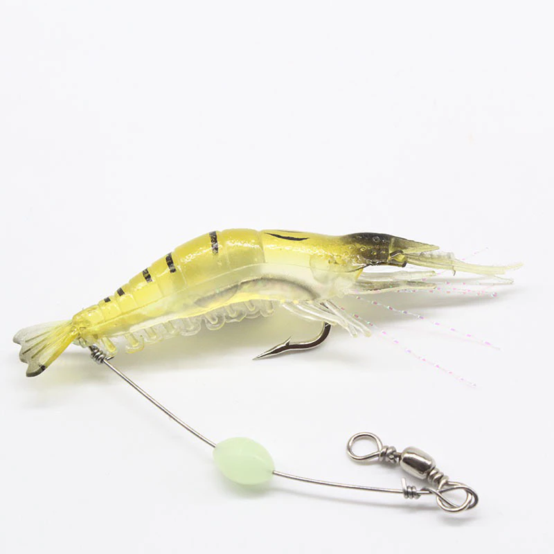 【LUREER】帶鉤大蝦 6.5克 附帶防咬線 緩沉 路亞 根魚 軟餌 軟蟲 軟蝦