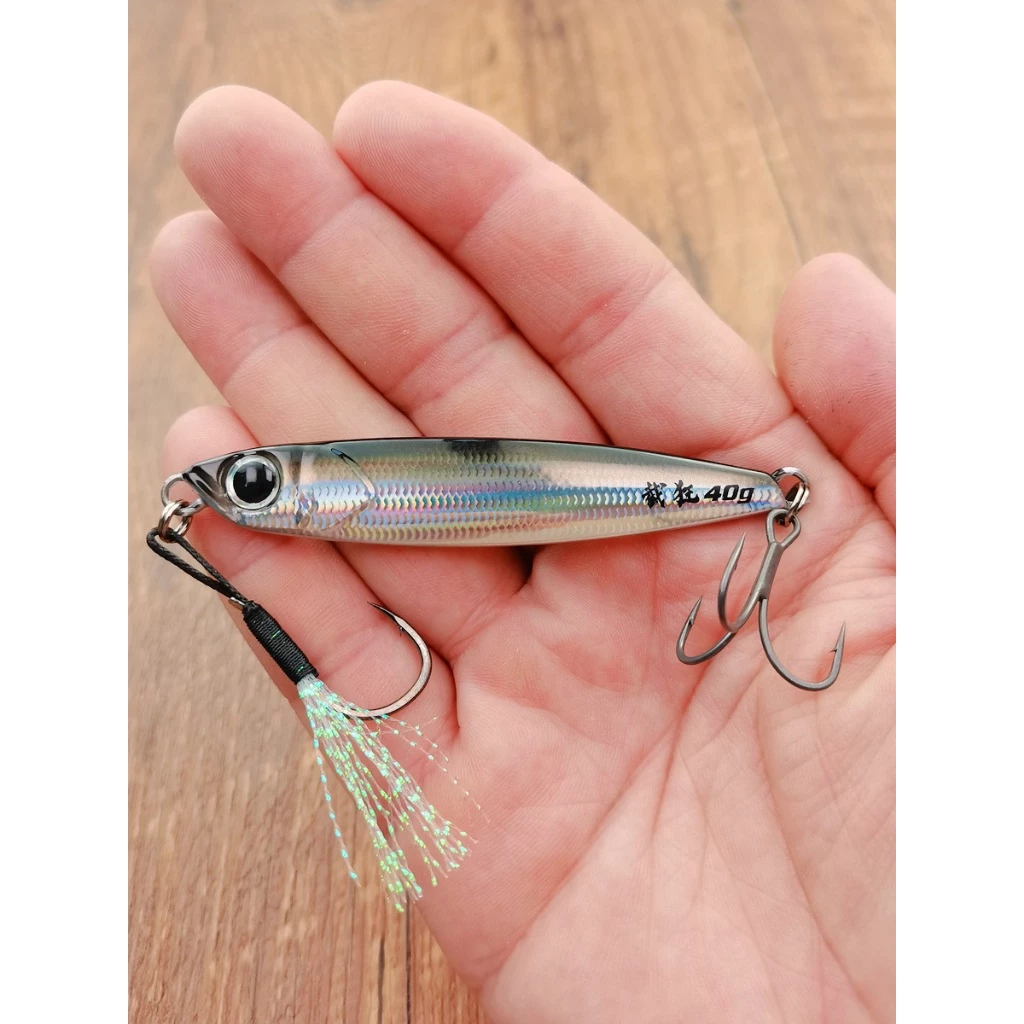【LUREER】 Mr jigginG 截狂 高品質鐵板 <日本村田金箔鐳射塗裝> 搭配鐵板單鉤+三本鉤 鐵板 岸拋