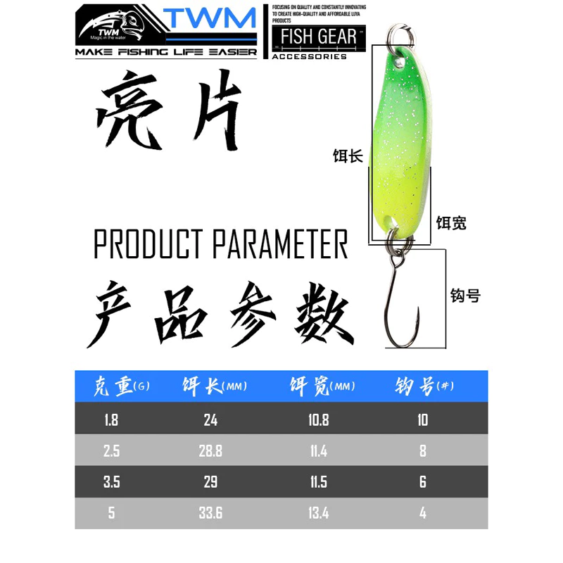 【LUREER】 TWM 高品質 銅製 勺型亮片 spoon 微物 溪流必備款 遠投 路亞 亮片 湯匙