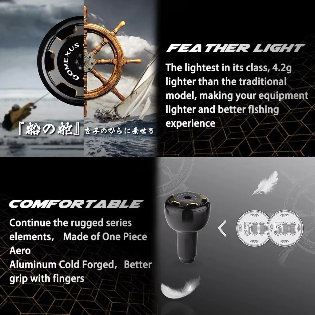 【LUREER】 GOMEXUS 重型改裝手把 <鋁合金輕量化> 100/120mm 路亞 小烏龜 改裝 握丸 雷強