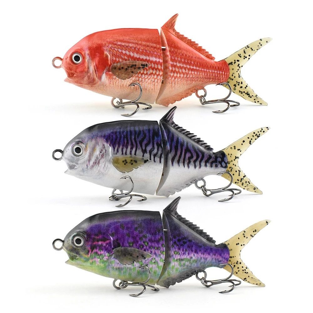 【LUREER】 牛港鰺 迷你GT 雙節魚 44克 <金屬連接設計> 路亞 管池 黑鱸 石斑 百甲