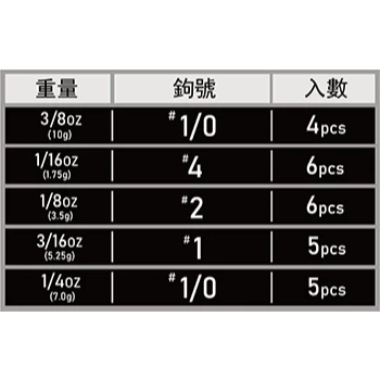 【LUREER】 SAME 莎美 MJ-60 鉛頭鉤 <高強度粗骨> Jig Head