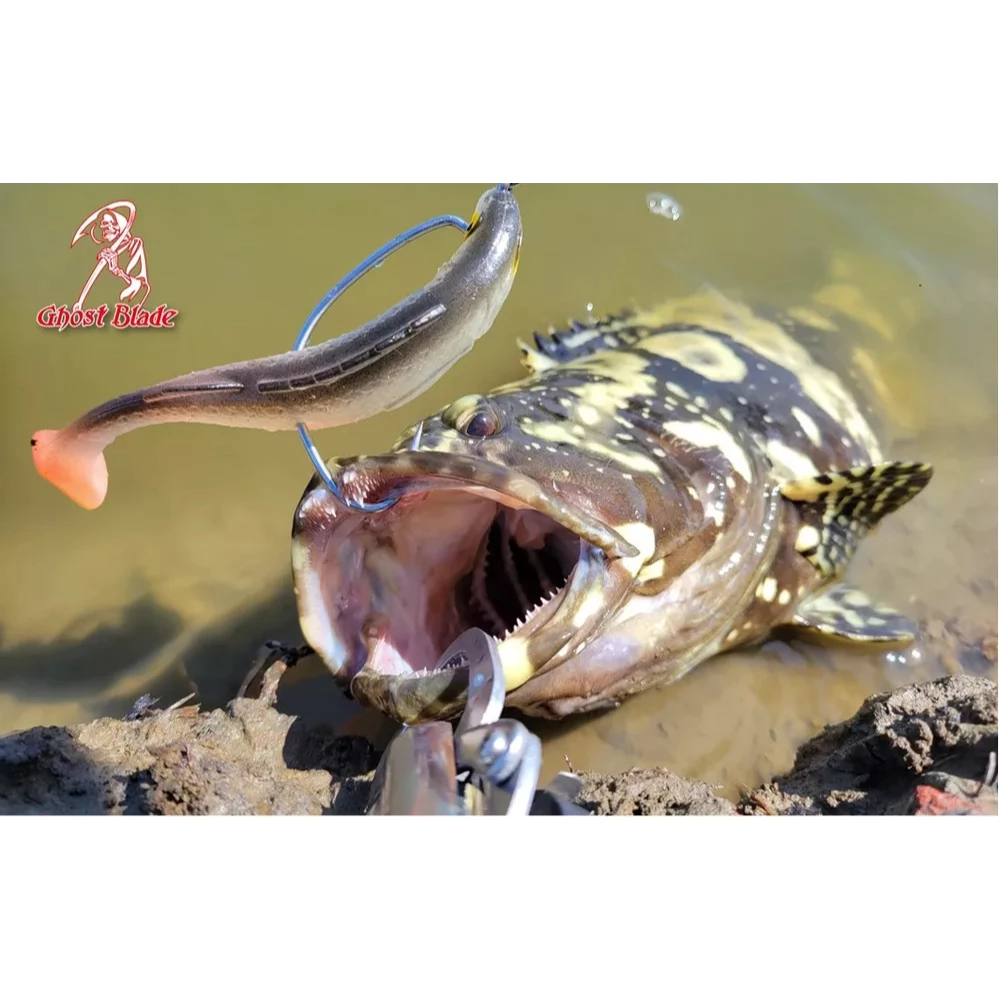 【LUREER】 鬼刃 Ghost Blade 0677 窄腹 大物曲柄鉤 <不鏽鋼> 路亞 曲柄鉤 魚虎 石斑 熱狗