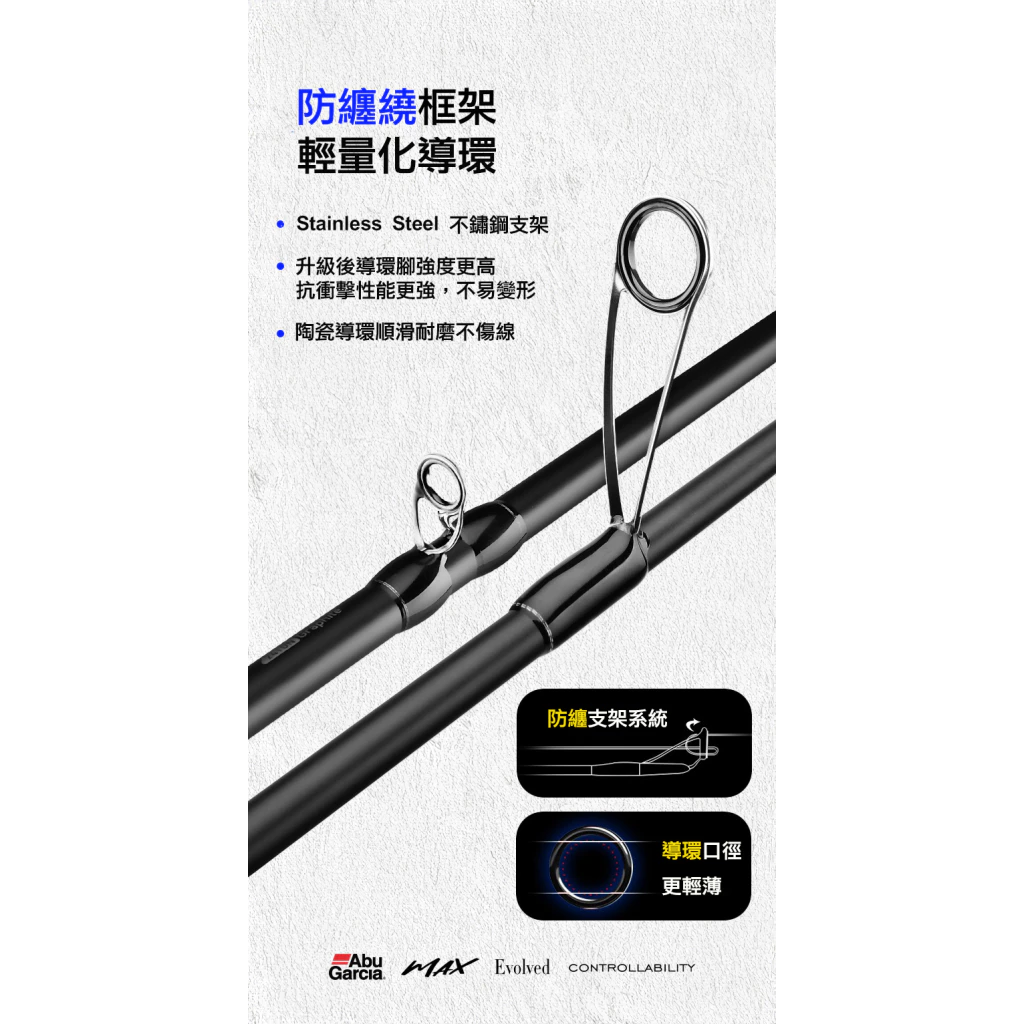 【LUREER】Abu Garcia NEW BLACK MAX 泛用竿 <X45交叉編織> 路亞 大餌 雷強竿 岸拋