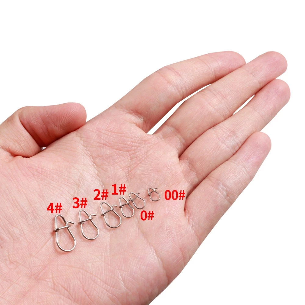 【LUREER】葫蘆型別針 散裝1入 0#-4#高品質 304不鏽鋼 快速別針 路亞 別針 換餌 米諾 軟蟲 鉛筆 鐵板