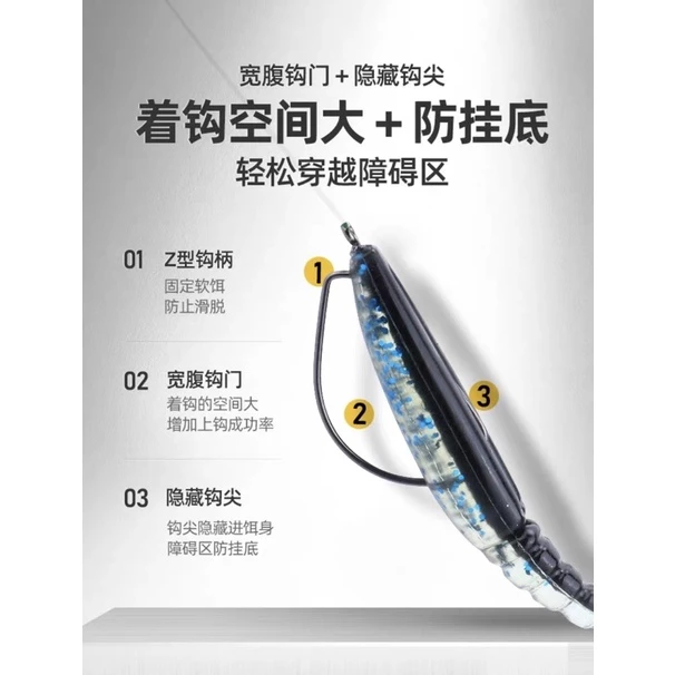 【LUREER】大物專用 8/0# 10/0# 12/0# 高貫穿 曲柄鉤 6倍加粗 魚虎 大T尾 泰國鱧 軟蟲 熱狗