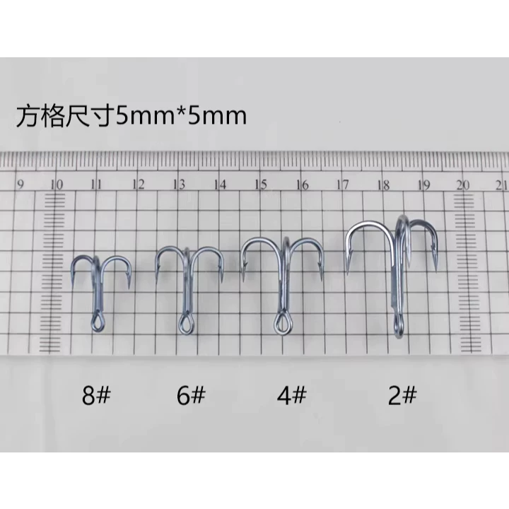 【LUREER】 四倍強 三本鉤 4X <防鏽電鍍塗層> 高硬度 魚虎 岸拋 米諾 鉛筆 改裝必備 大餌 三本鉤 海水