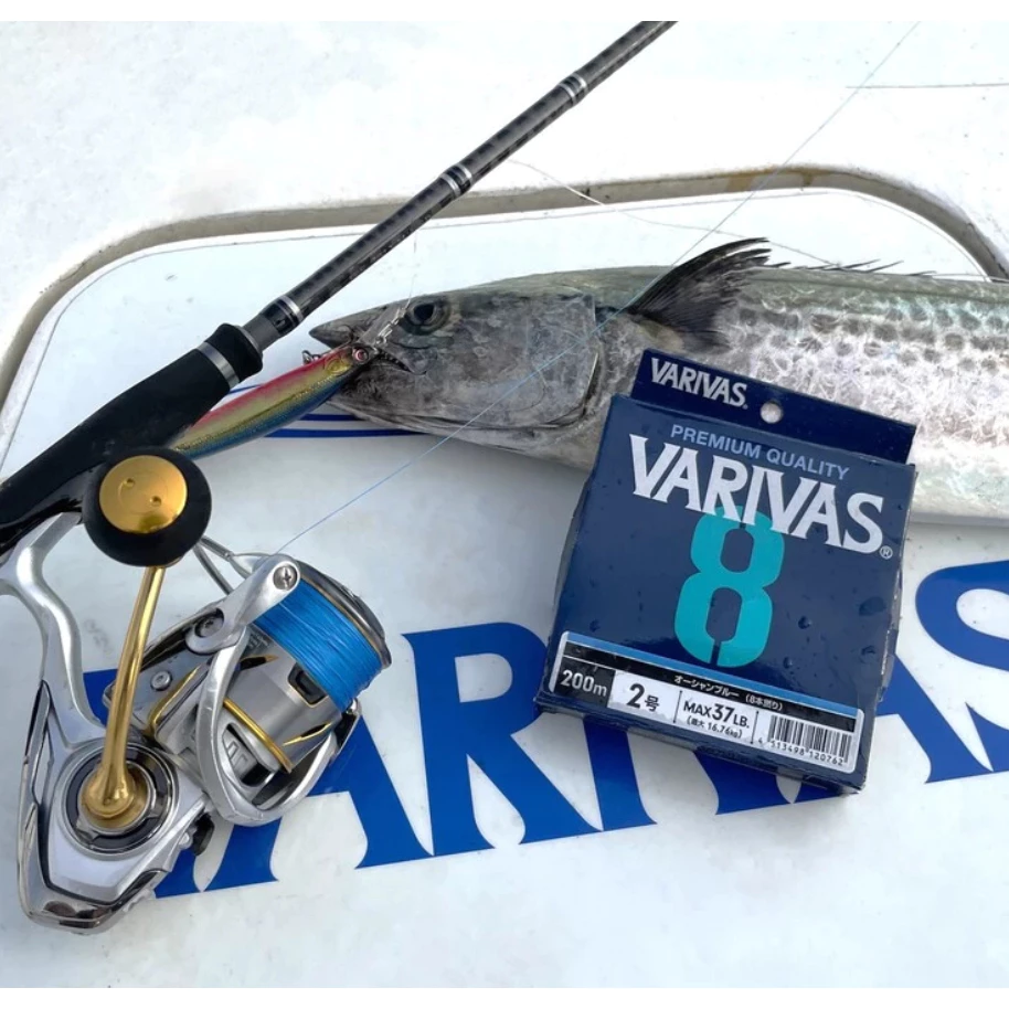 【LUREER】 VARIVAS 8 日本製 8股PE線 300米 五色 高強度 高耐久性 高感度 8×PE線 船釣