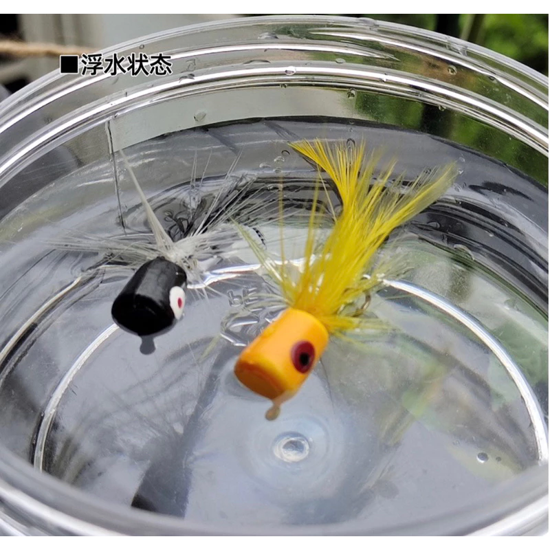 【LUREER】 波趴毛鉤 POPPER FLY 水面系毛鉤 5入 毛鉤 路亞 飛蠅 馬口 溪哥 吳郭魚 捲仔 波爬