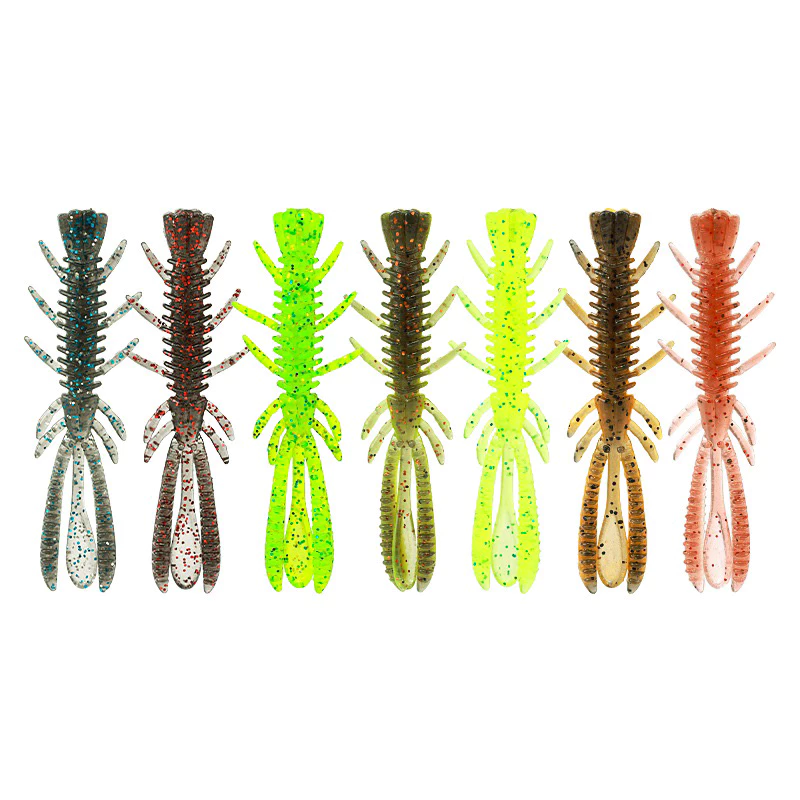 【LUREER】 浮水 pipi蝦軟蟲 6公分 15條裝 添加誘魚劑 路亞 黑鱸 鱸魚 管池 無鉛釣組 德州釣組 根魚
