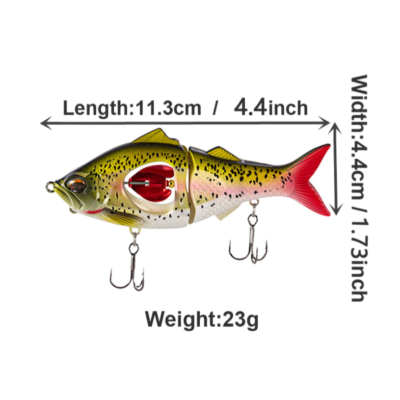 【LUREER】 Suikuai PROPELLER BAIT 螺旋雙節魚 23克 路亞 管池 黑鱸 石斑 多節魚