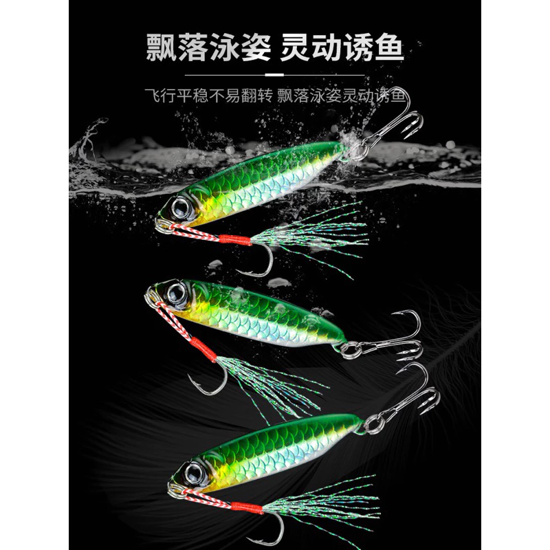 【LUREER】 幻彩鐳射 魚鱗鐵板 7-25克 《附鐵板鉤+三本鉤》 路亞 鐵板 遠投 岸拋 微鐵 敲底 亮片