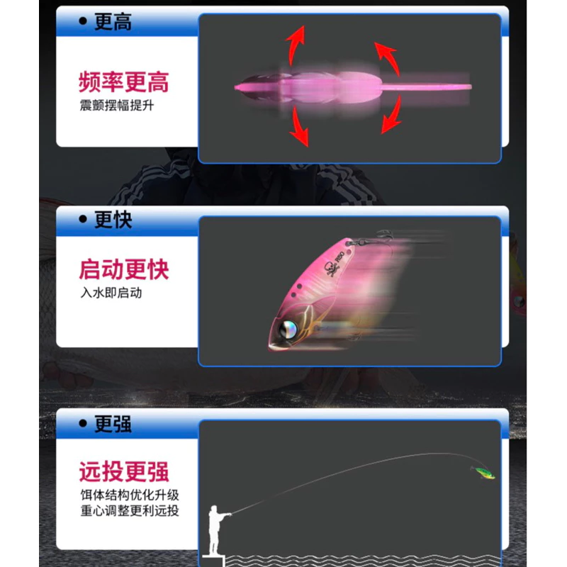 【LUREER】 AOHU 響尾蛇 VIB 「震顫、塗裝、4X強化鉤升級版」 顫泳 金屬vib 三本鉤 路亞