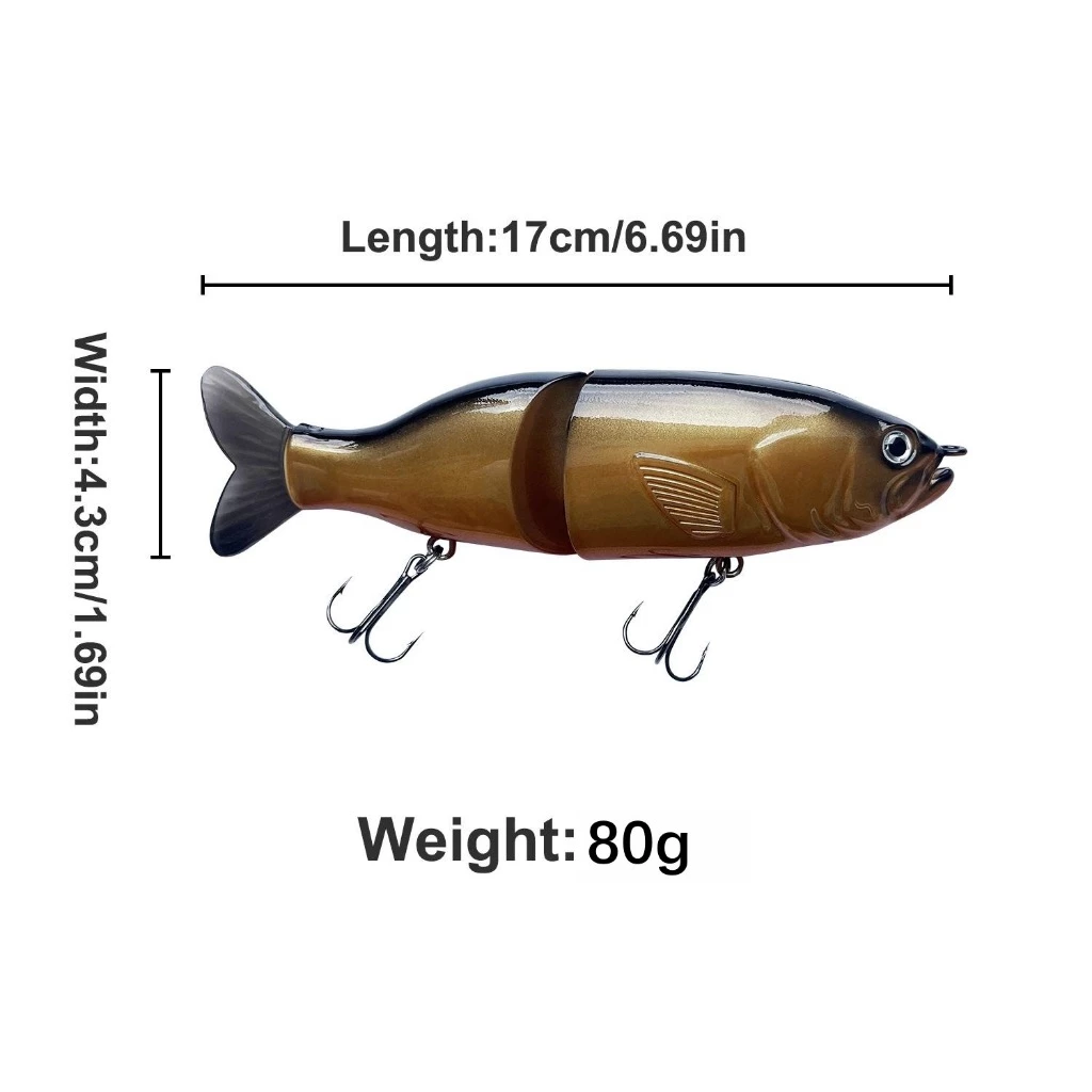 【LUREER】 Sukuai 大胖雙節魚 80克 <重型路亞> 多節魚 龍膽石斑 黑鱸 管池 路亞 大餌