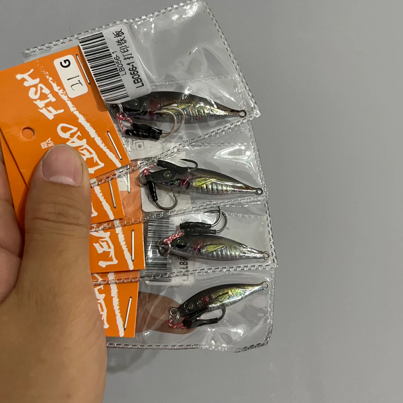 【LUREER】 竹莢魚鐵板 7-60克 高擬真 3D打印技術 鐵板 路亞 岸拋 微鐵 根魚 海釣 竹筴魚