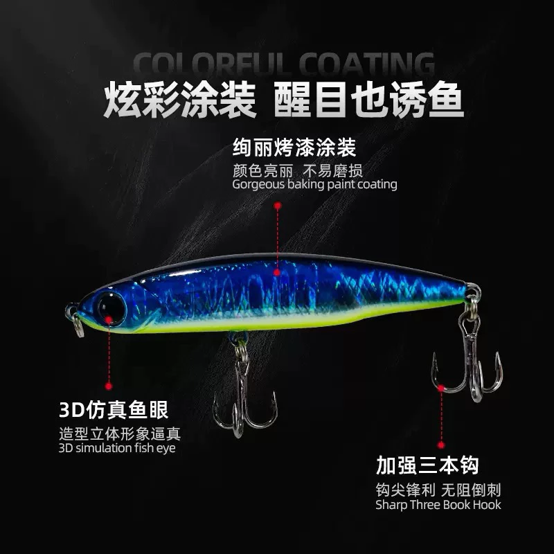 【LUREER】微物小鉛筆 小銀魚 3 / 5 / 8 /12克 顫沉 鐳射塗裝 鉛筆 路亞 微物 捲仔 溪流 沉水鉛筆