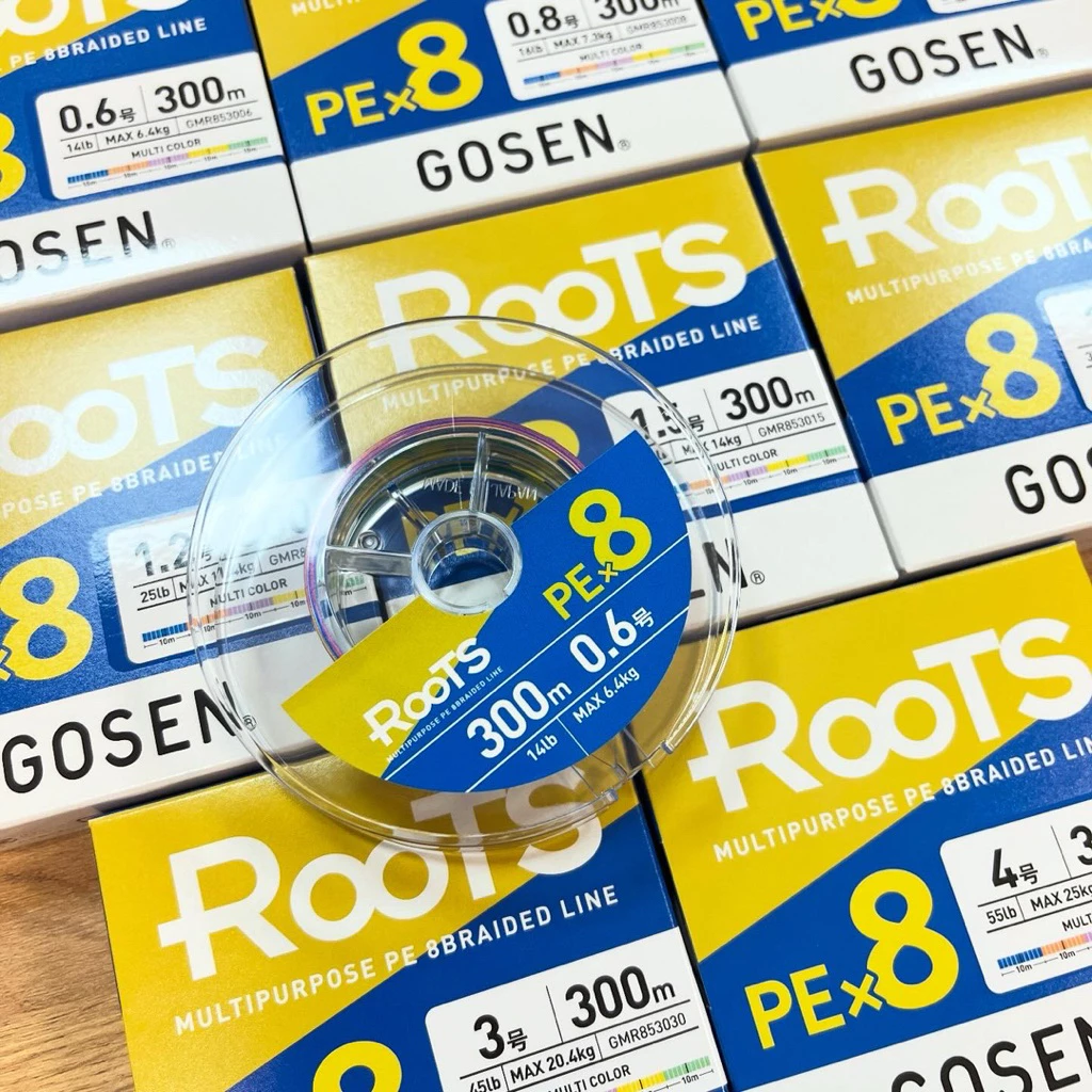 【LUREER】 GOSEN ROOTS PE線 X8 <日本製 最佳平衡PE線> 泛用 岸拋 黑鱸 根魚 路亞
