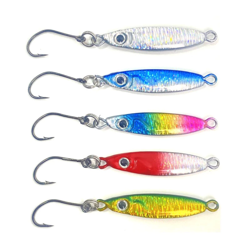 【LUREER】 扁型微鐵 5克 <搭配單鉤> 根魚 鐵板 路亞 亮片 遠投 根釣