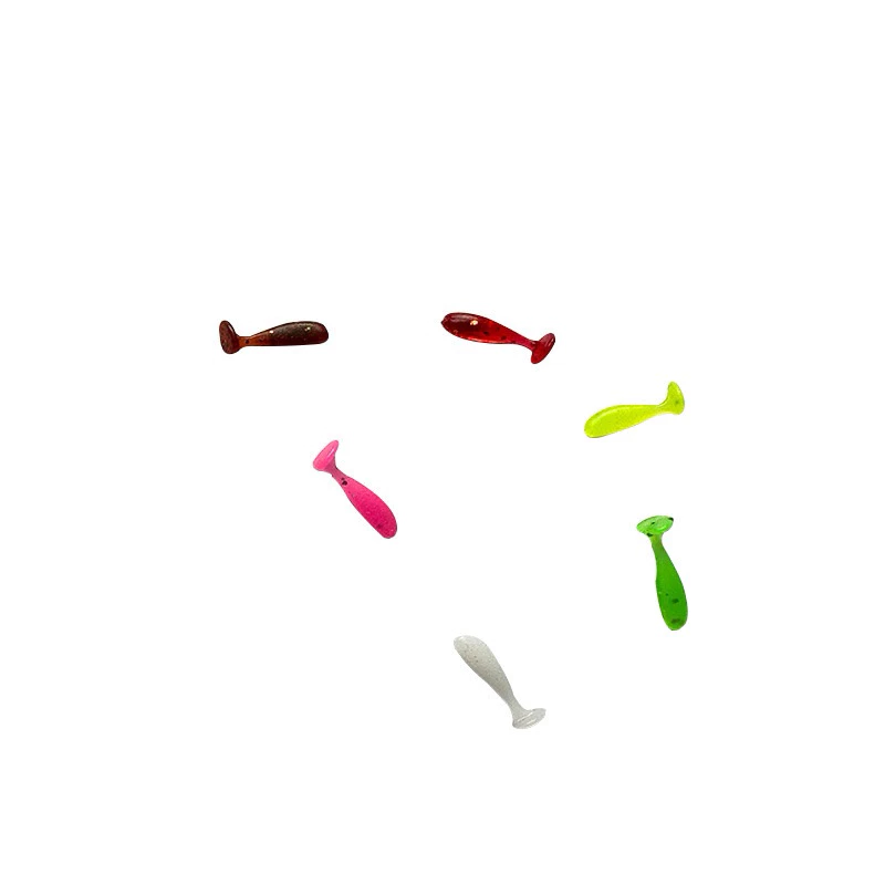 【LUREER】 超級微物 1公分 T尾軟蟲 <50入/包> 路亞 軟蟲 T尾 吳郭魚 紅魔鬼 馬口 溪哥