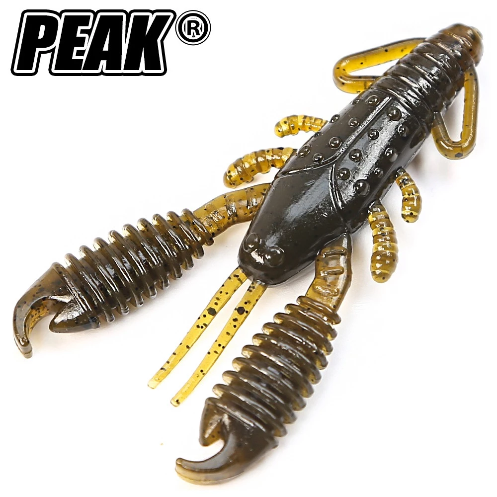 【LUREER】 PEAK 螺紋鉗子蝦 40mm / 60mm 蝦型軟蟲 路亞 黑鯛 軟蟲 石斑 根魚