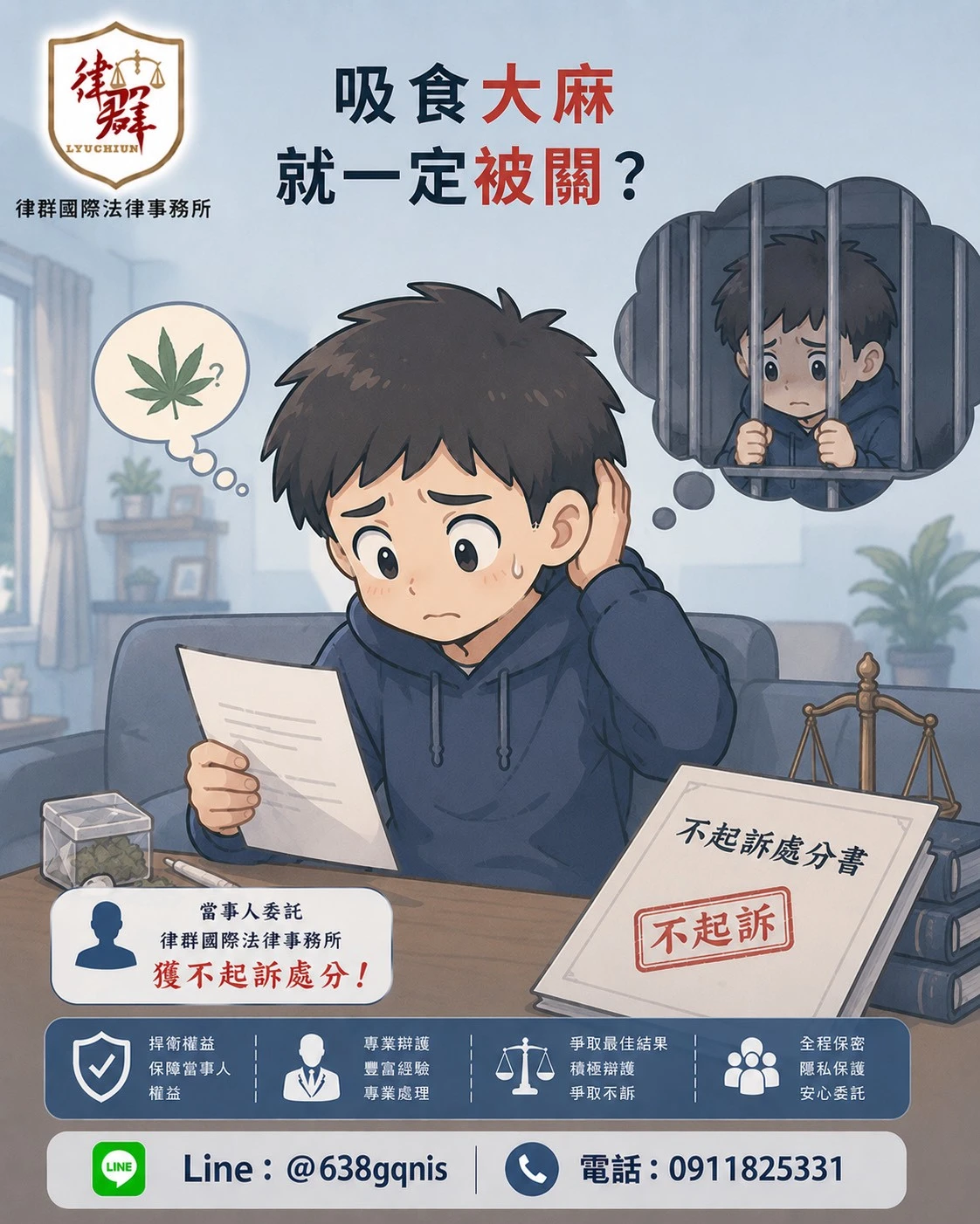 吸食大麻就一定被關？律師揭露不起訴關鍵