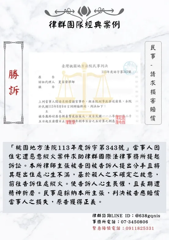 民事｜請求損害賠償｜勝訴