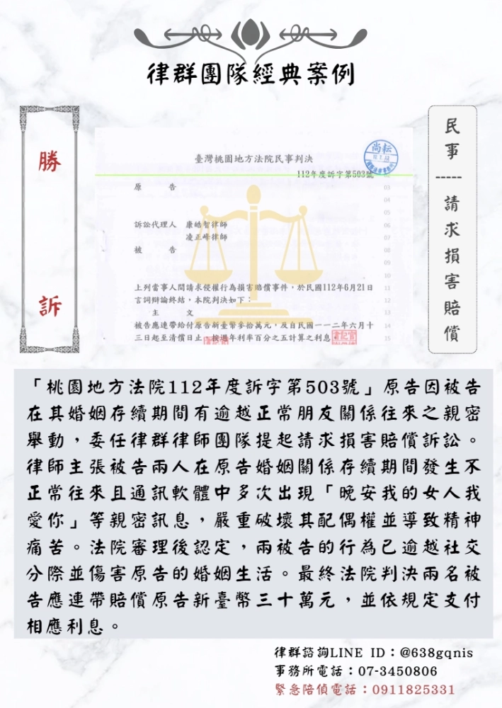 民事｜請求損害賠償｜勝訴