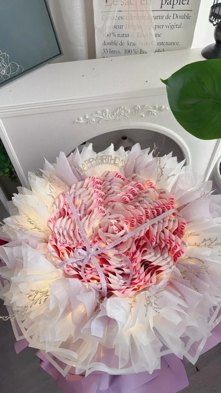 花開一瞬間 帶給生活的情緒價值滿分｜鈔票花｜台北鈔票花