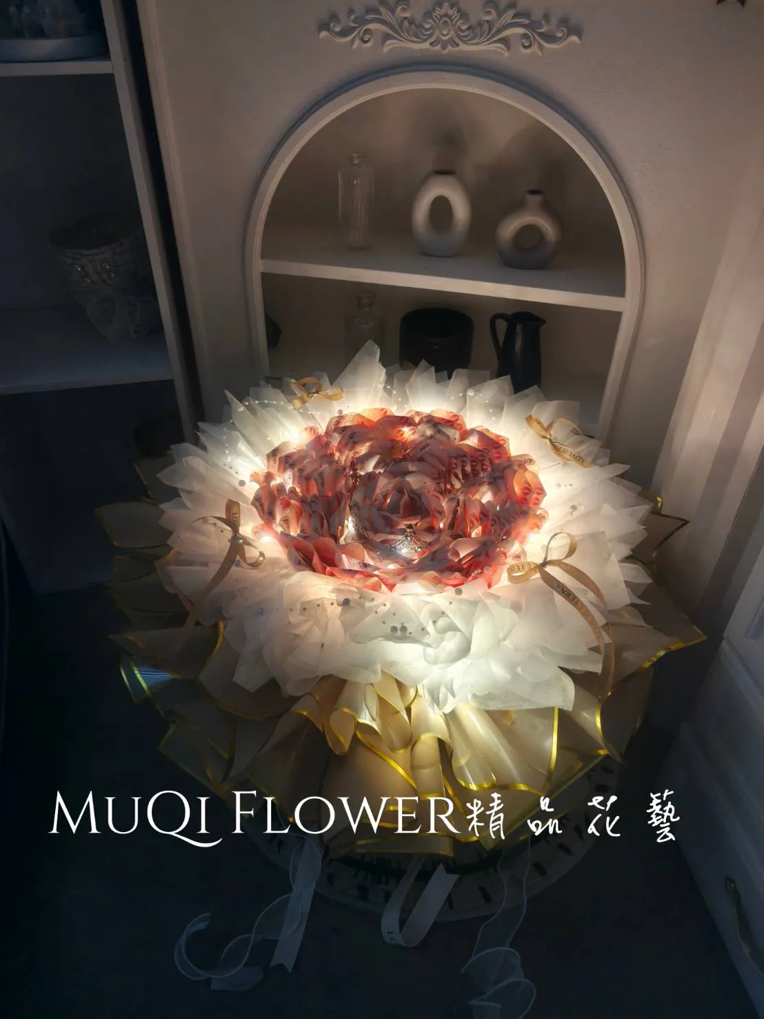 山茶花有錢花-52張鈔票