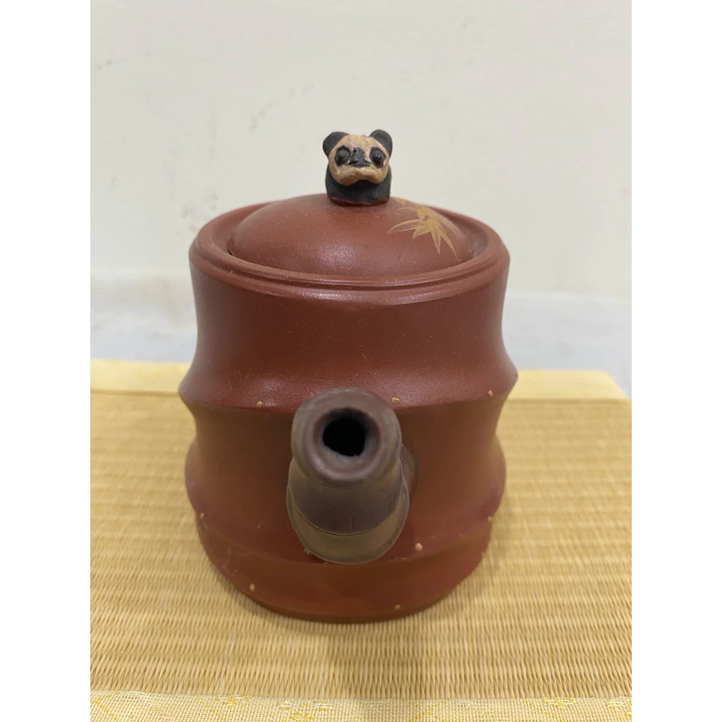 熊貓 竹節 紫砂壺