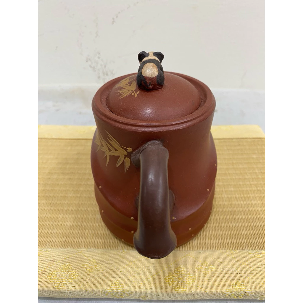熊貓 竹節 紫砂壺