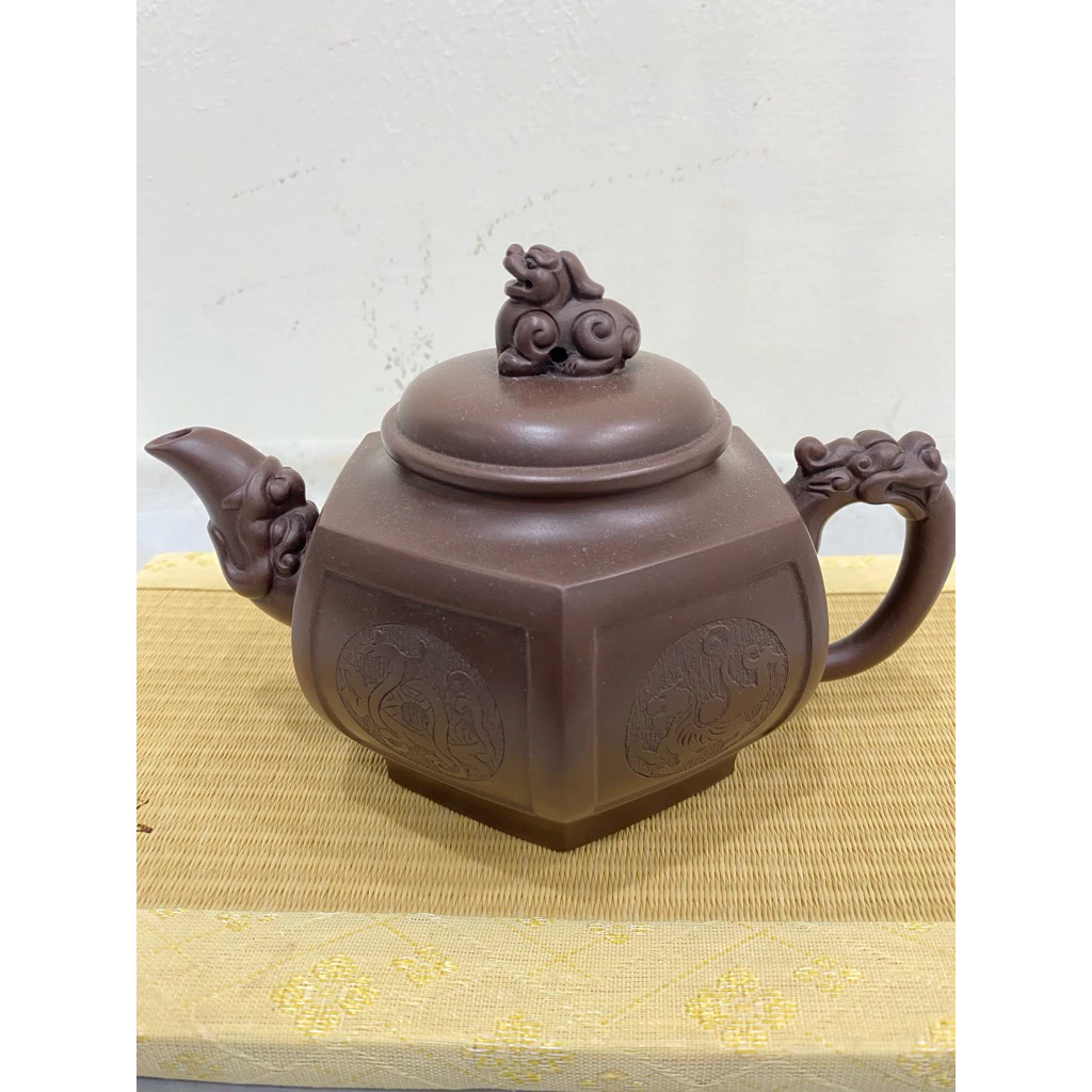 四靈瑞獸紫砂壺1980年