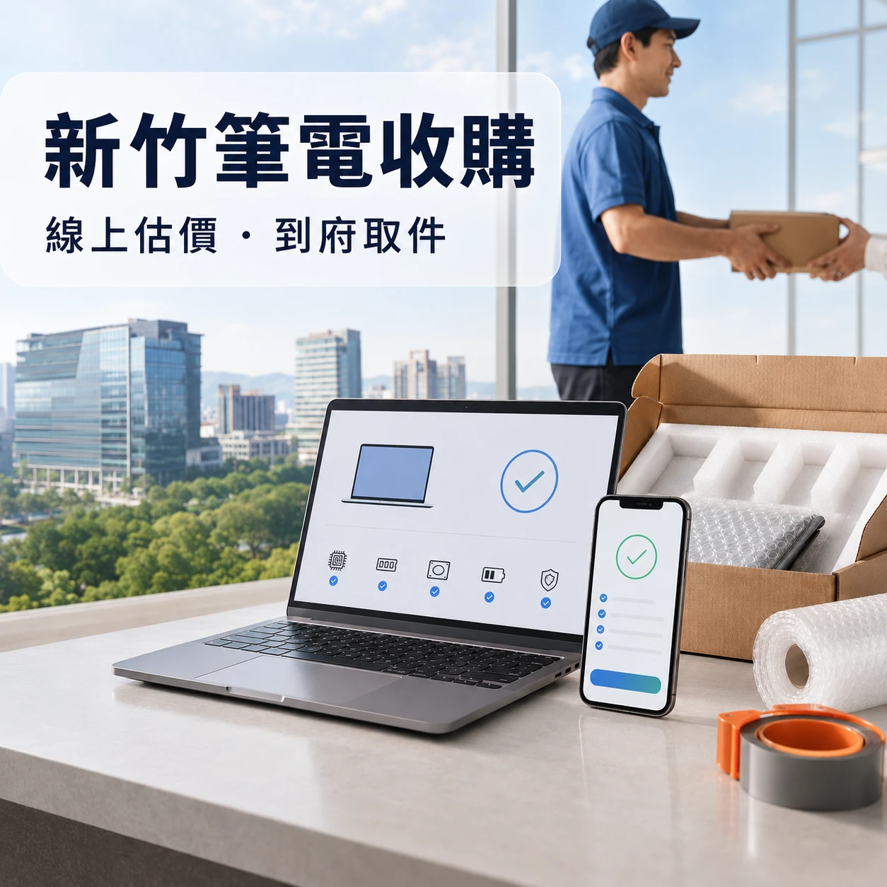 新竹筆電收購｜線上快速估價、到府取件，成交立即匯款