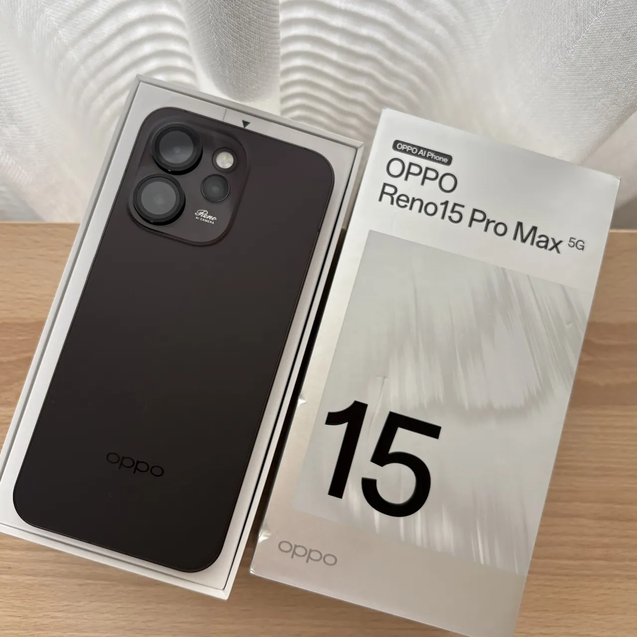 台中 保固2027/3 OPPO Reno15 Pro Max 12G 512G 棕色 只用幾天!配件全新!超新!