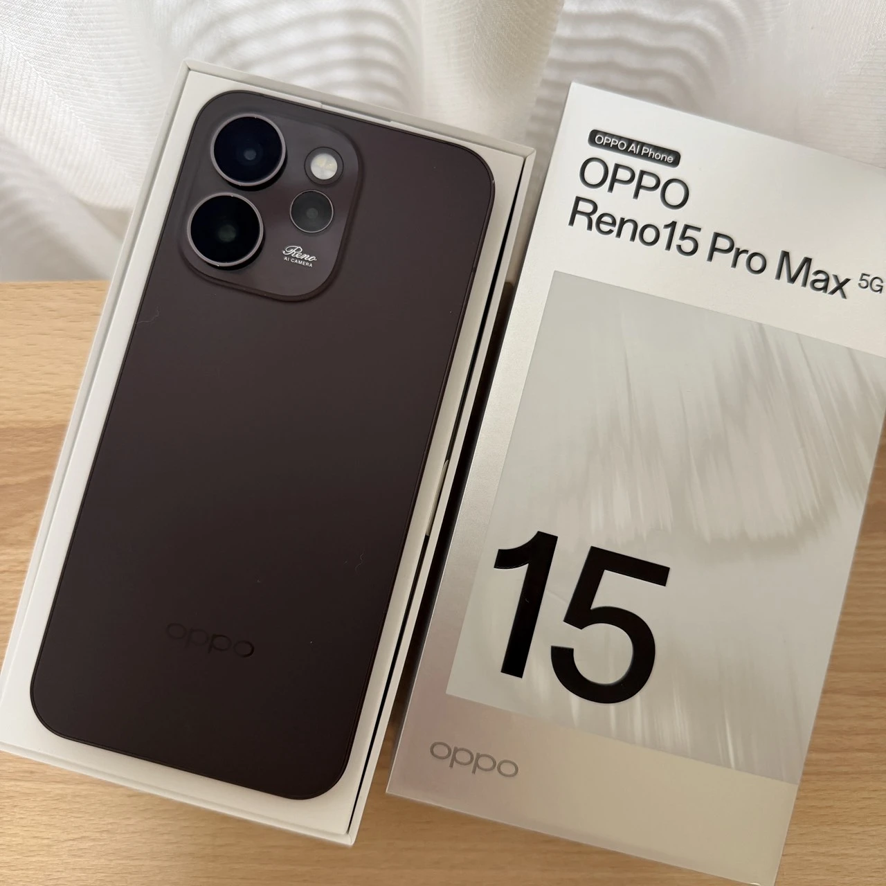 台中 保固2027/5 OPPO Reno15 Pro Max 12G 512G 棕色 用沒幾天!跟新的一樣!
