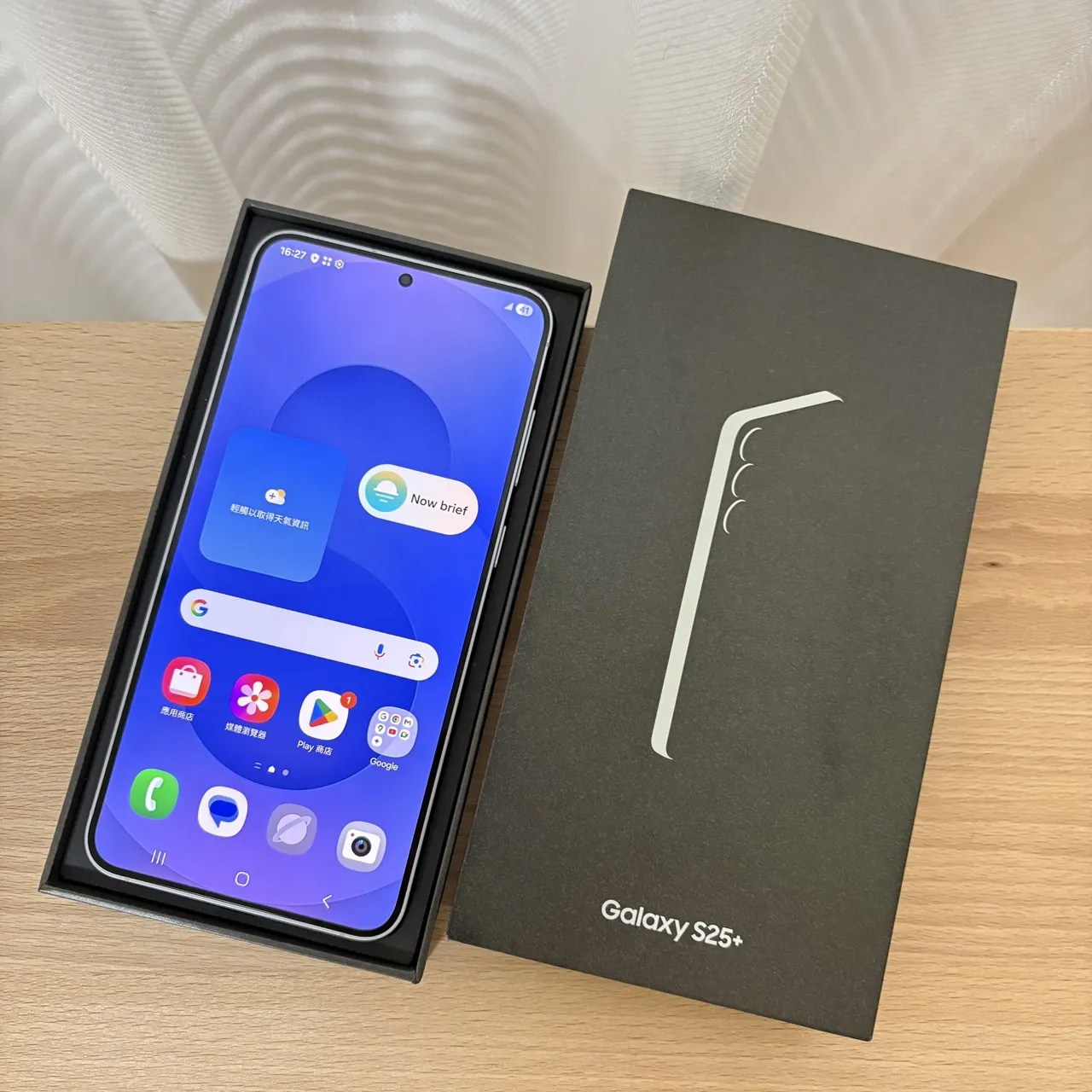 台中 保固2026/8 三星 Samsung S25+ 12G 256G 6.7吋 冰藍色 外觀不錯！台灣公司貨！