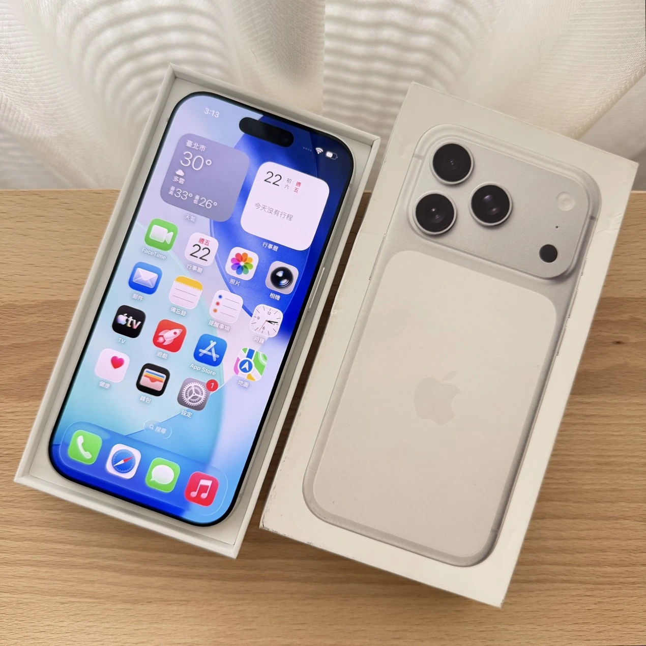 台中 保固2027/4 Apple iPhone 17 Pro 256G 6.3吋 銀色 超新!電池健康度100%!