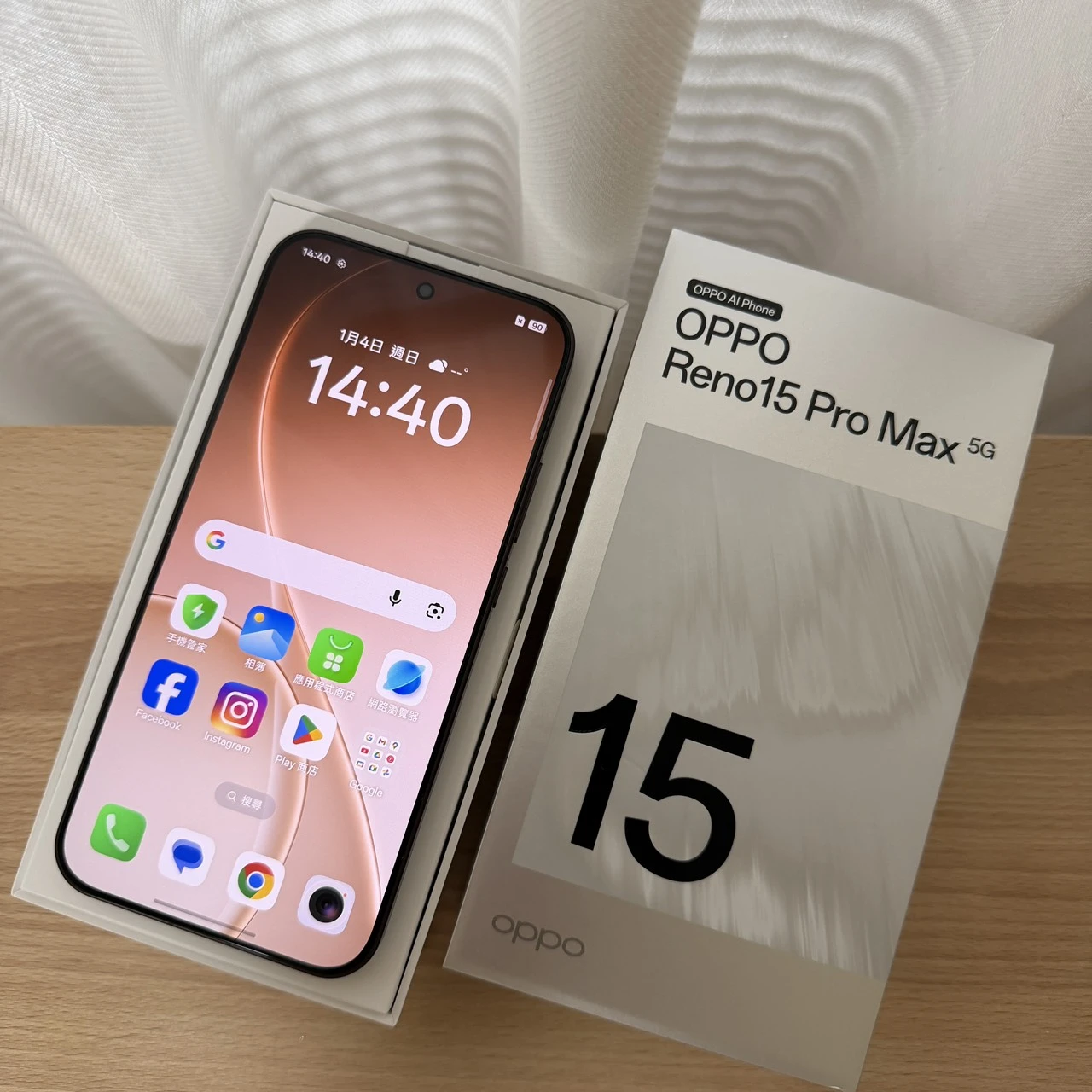 台中 保固2027/5 OPPO Reno15 Pro Max 12G 512G 棕色 用沒幾天!跟新的一樣!