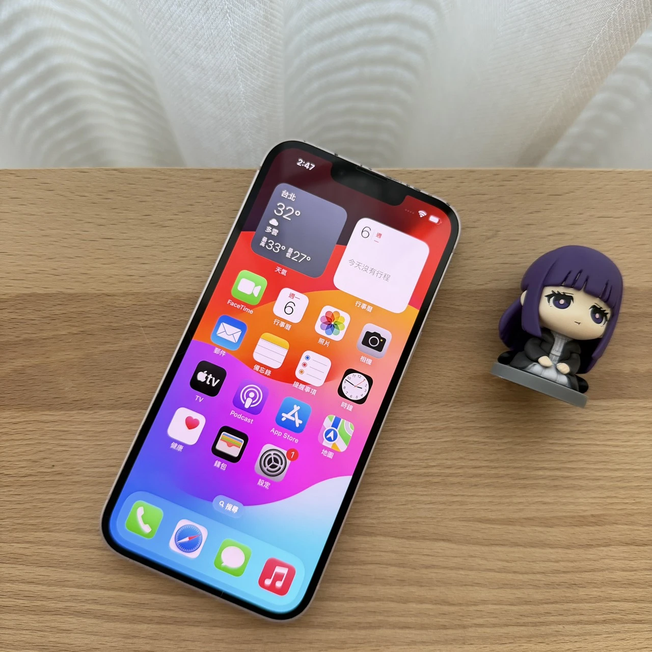 台中 Apple iPhone 13 256G 6.1吋 粉色 外觀有傷!功能正常!