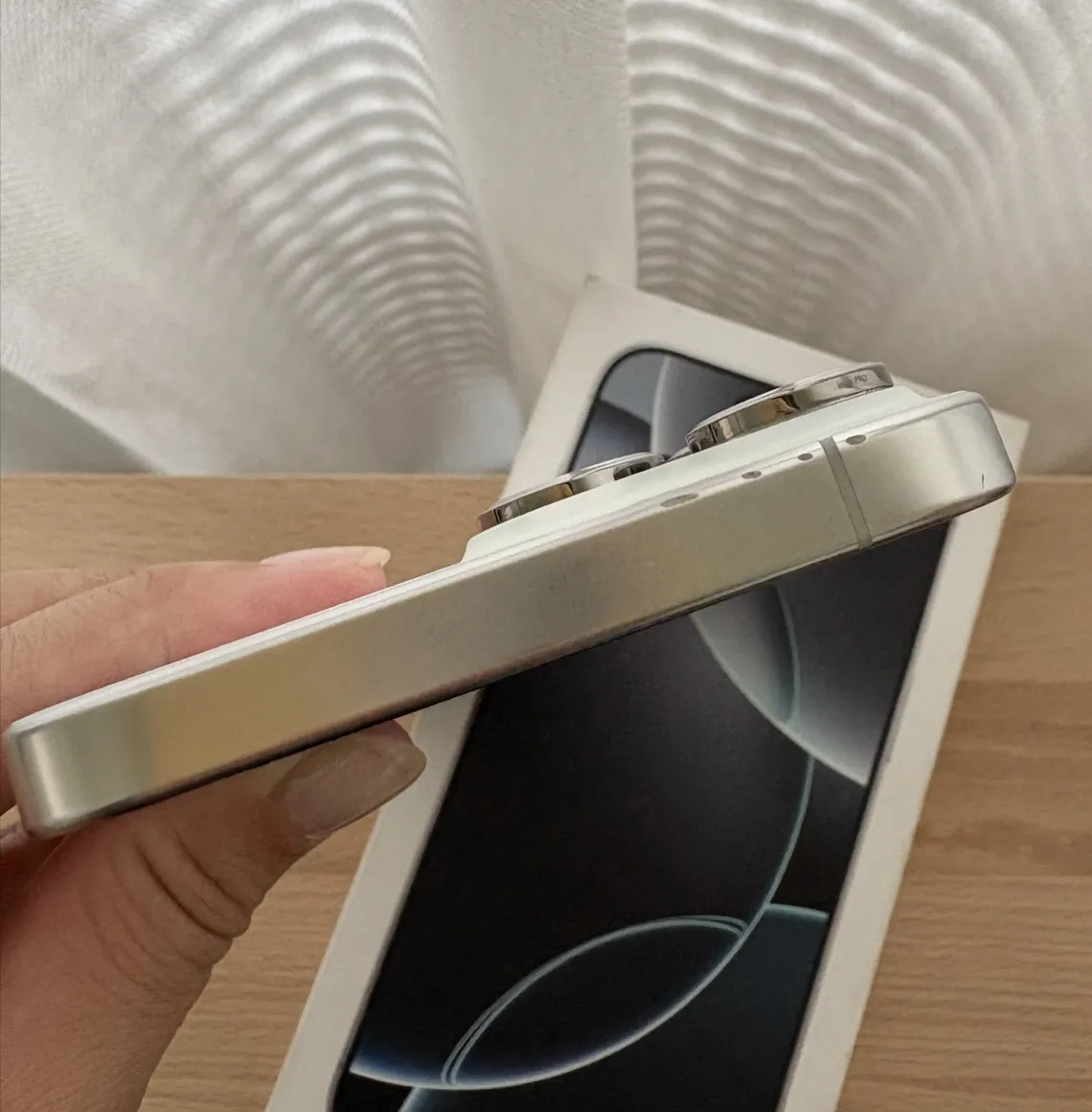 台中 保固2026/5 Apple iPhone 16 Pro Max 256G 6.9吋 白色 電池99%!無維修過!