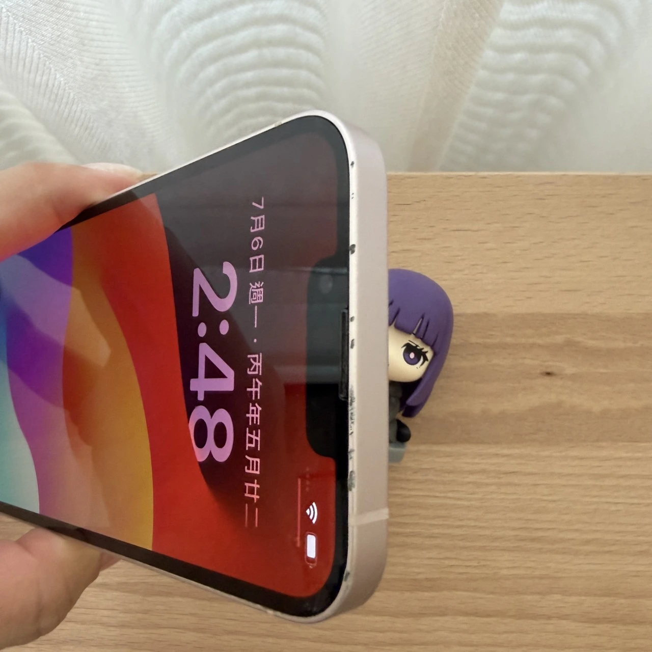 台中 Apple iPhone 13 256G 6.1吋 粉色 外觀有傷!功能正常!