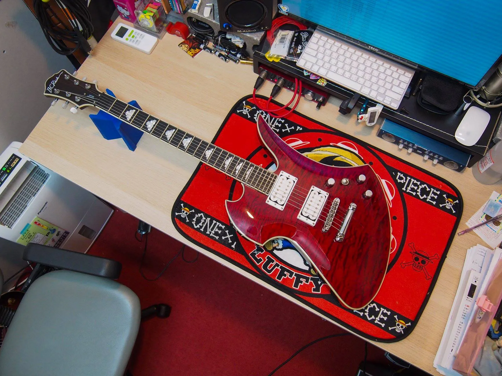 20180623_BC RICH Mock Contour Deluxe 換弦+保養｜台中吉他課程｜西屯吉他課程