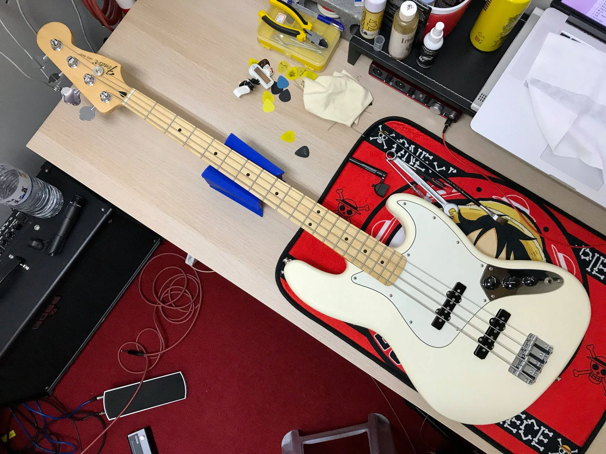 20180616_Fender Jazz bass 換弦+保養｜台中音樂教室｜西屯音樂教室