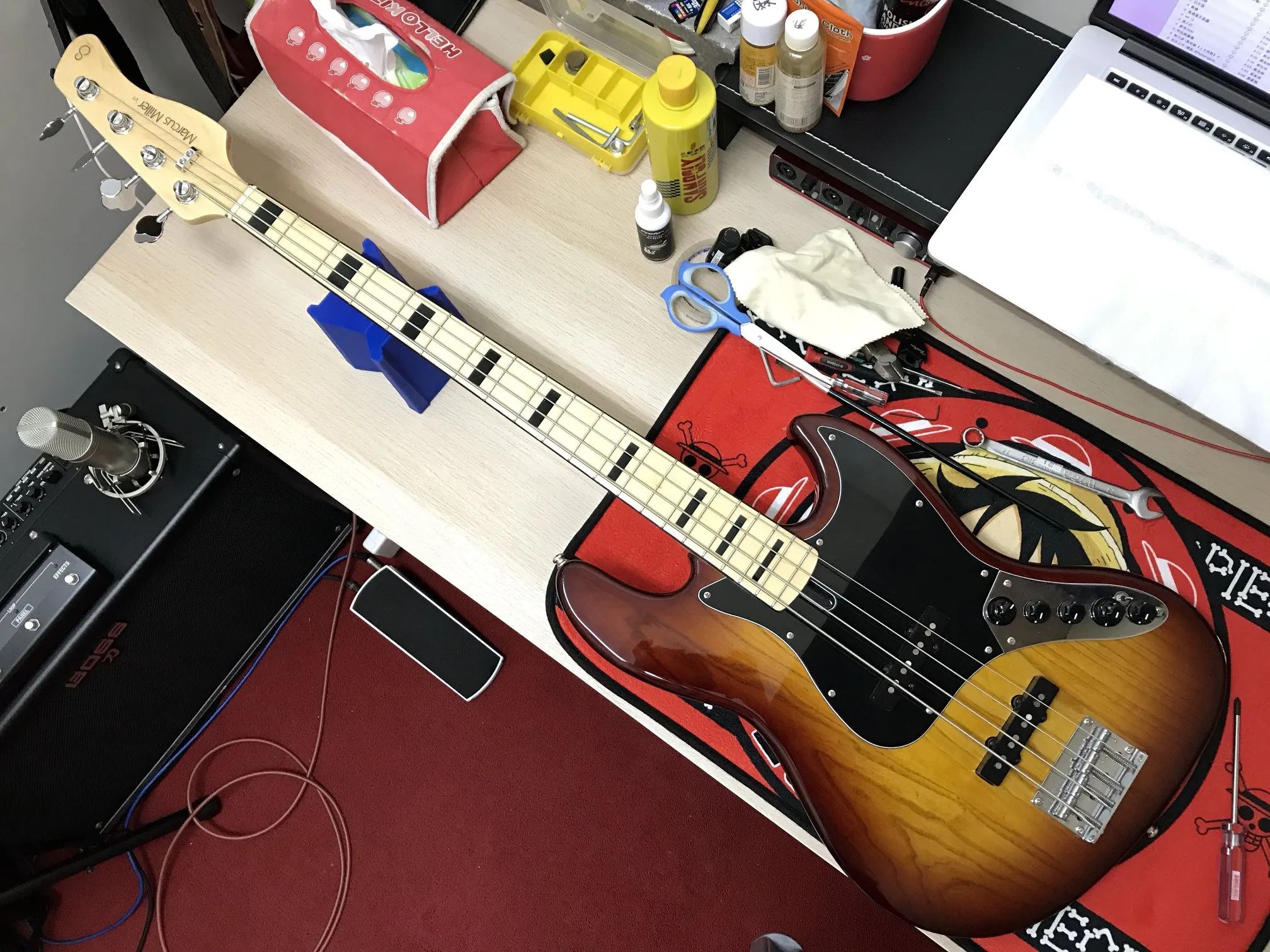 20180624_Marcus Miller V7 換弦+保養+調整｜台中樂器保養｜西屯樂器保養