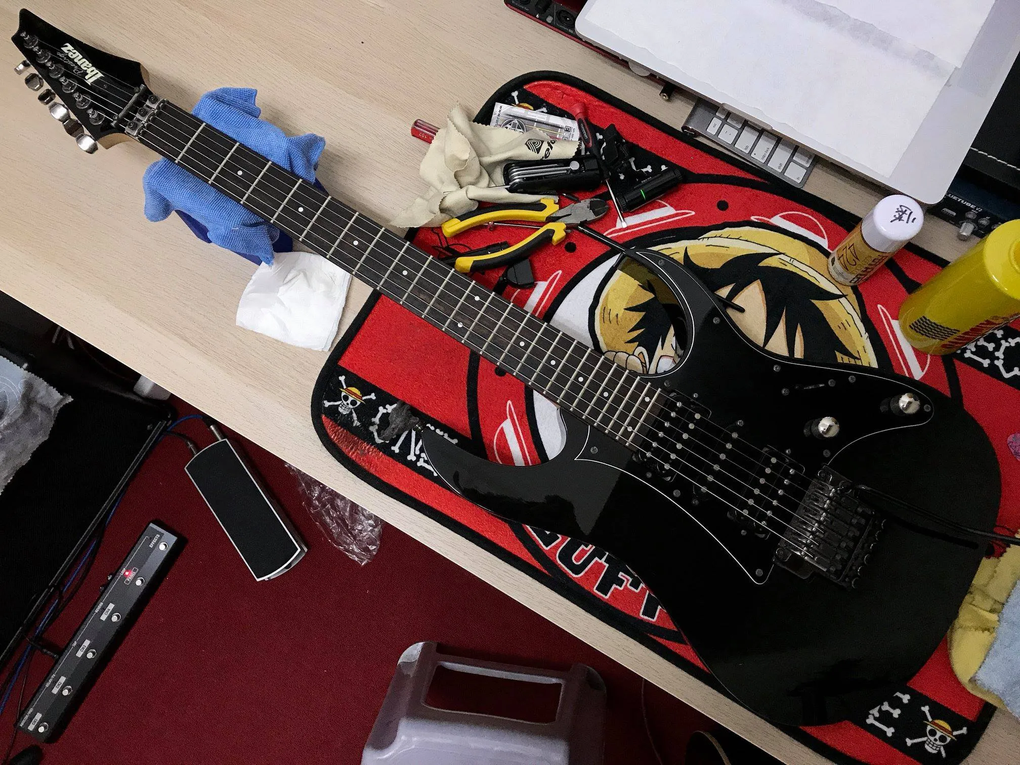20180701_Ibanez RG1450NC 換弦+保養｜台中樂器維修｜西屯樂器維修