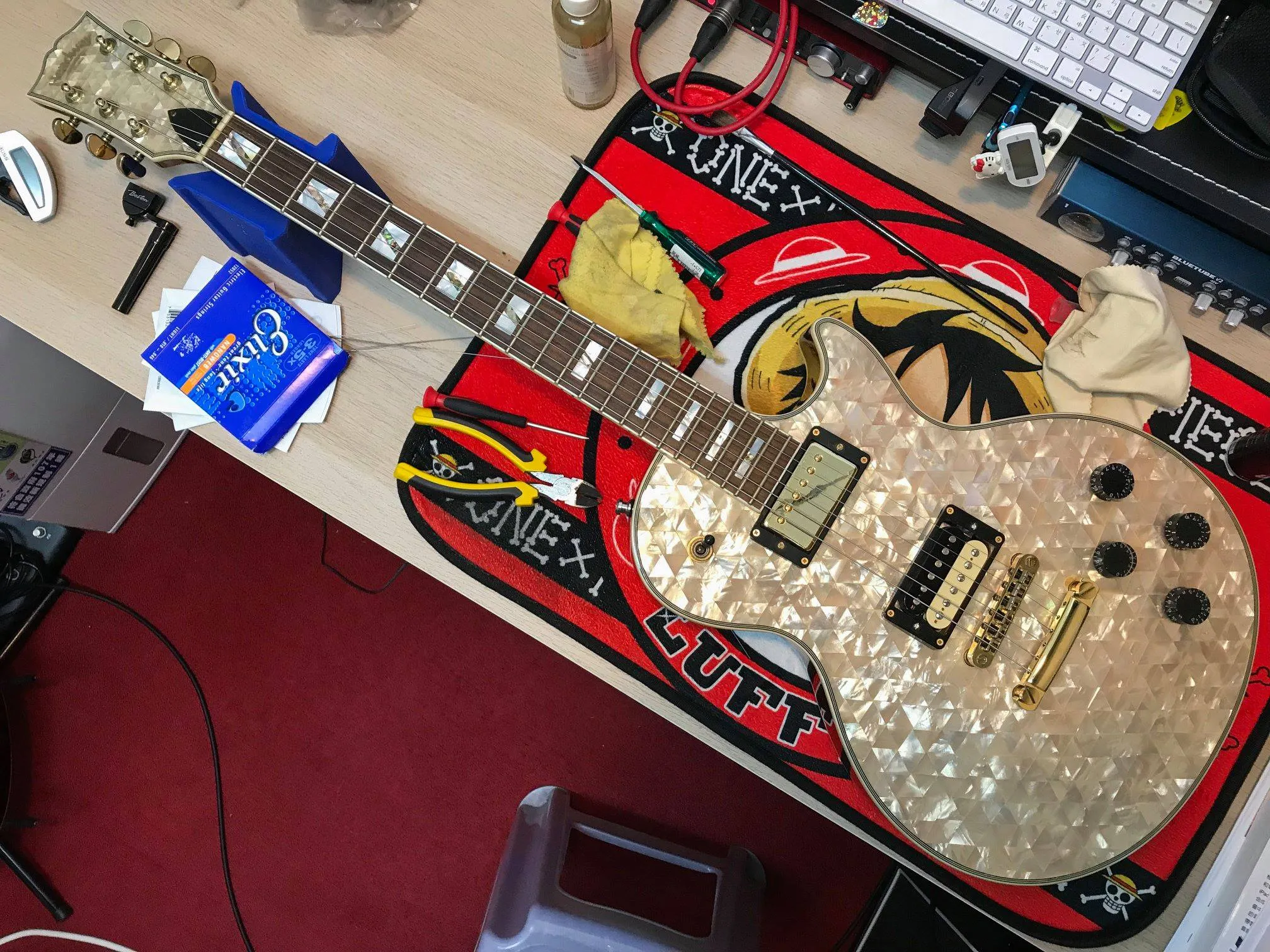 20180927_Headway Les paul custom 換弦+保養｜台中吉他教學｜西屯吉他教學