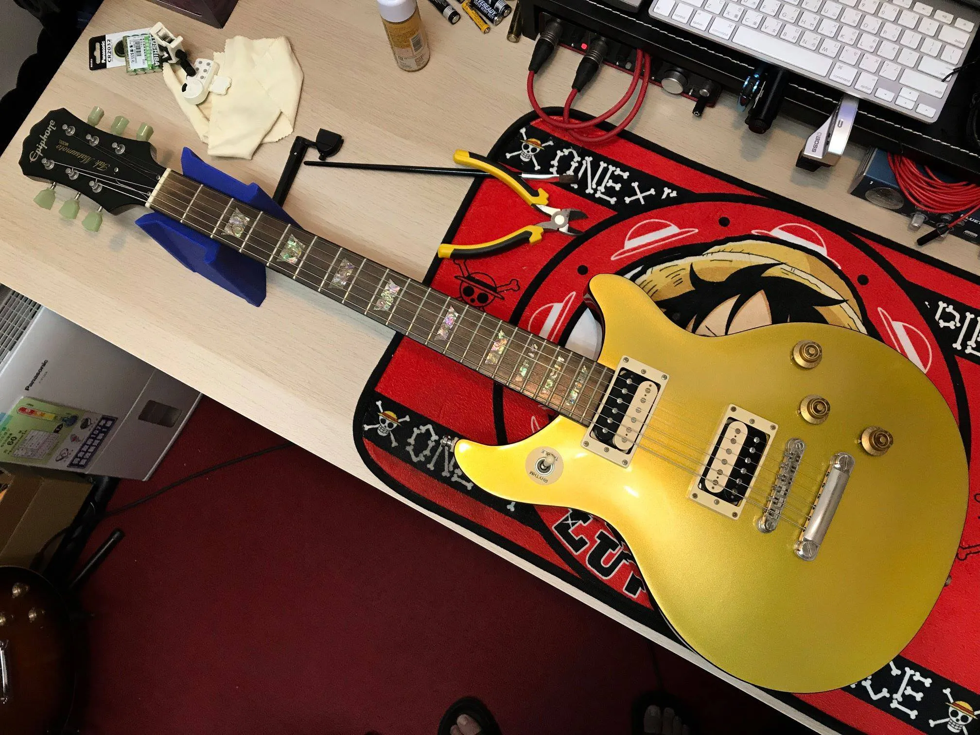 20181017_Epiphone Tak Matsumoto 換弦+保養｜台中樂器保養｜西屯樂器保養