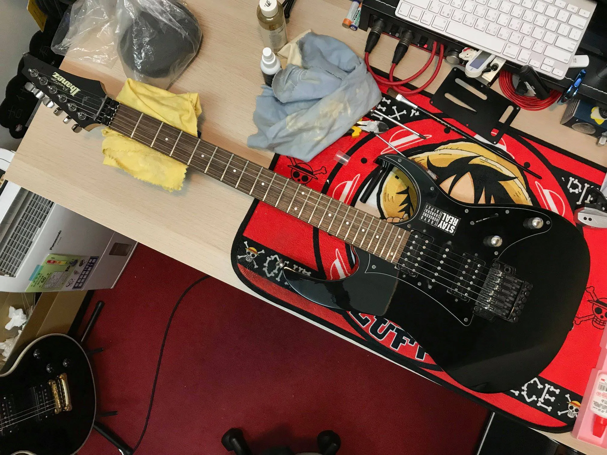 20181220_IBANEZ-RG1450 NC 換弦+保養｜台中電吉他保養｜西屯電吉他保養